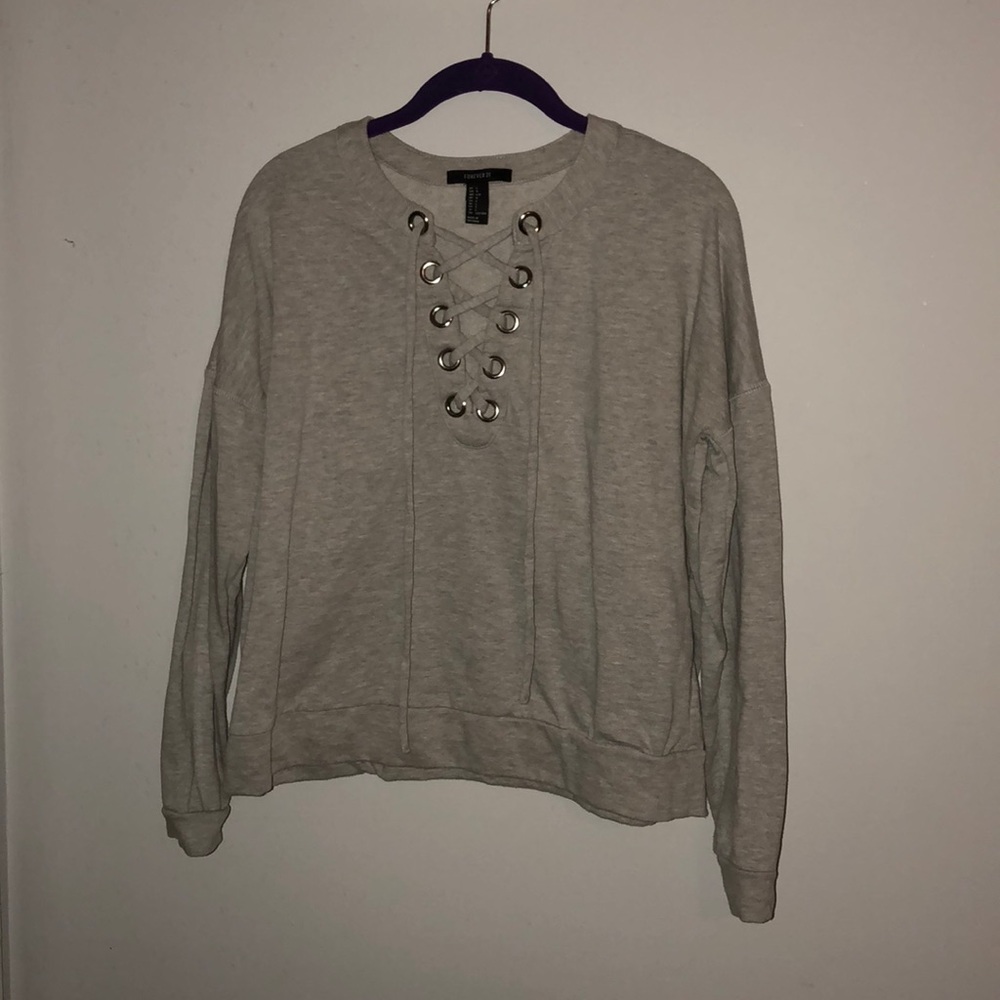 Lace up top